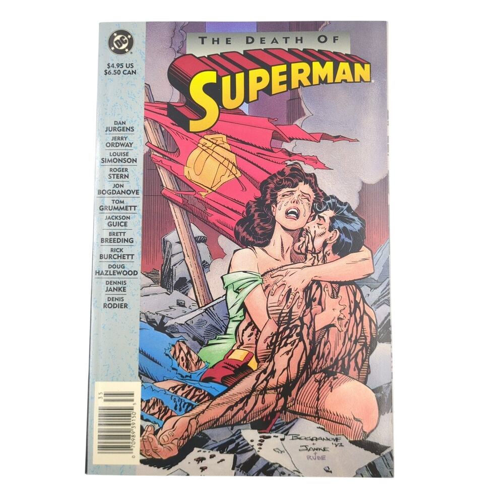 The Death of Superman DC Comics 1993 Graphic Novel TPB First Printing VF